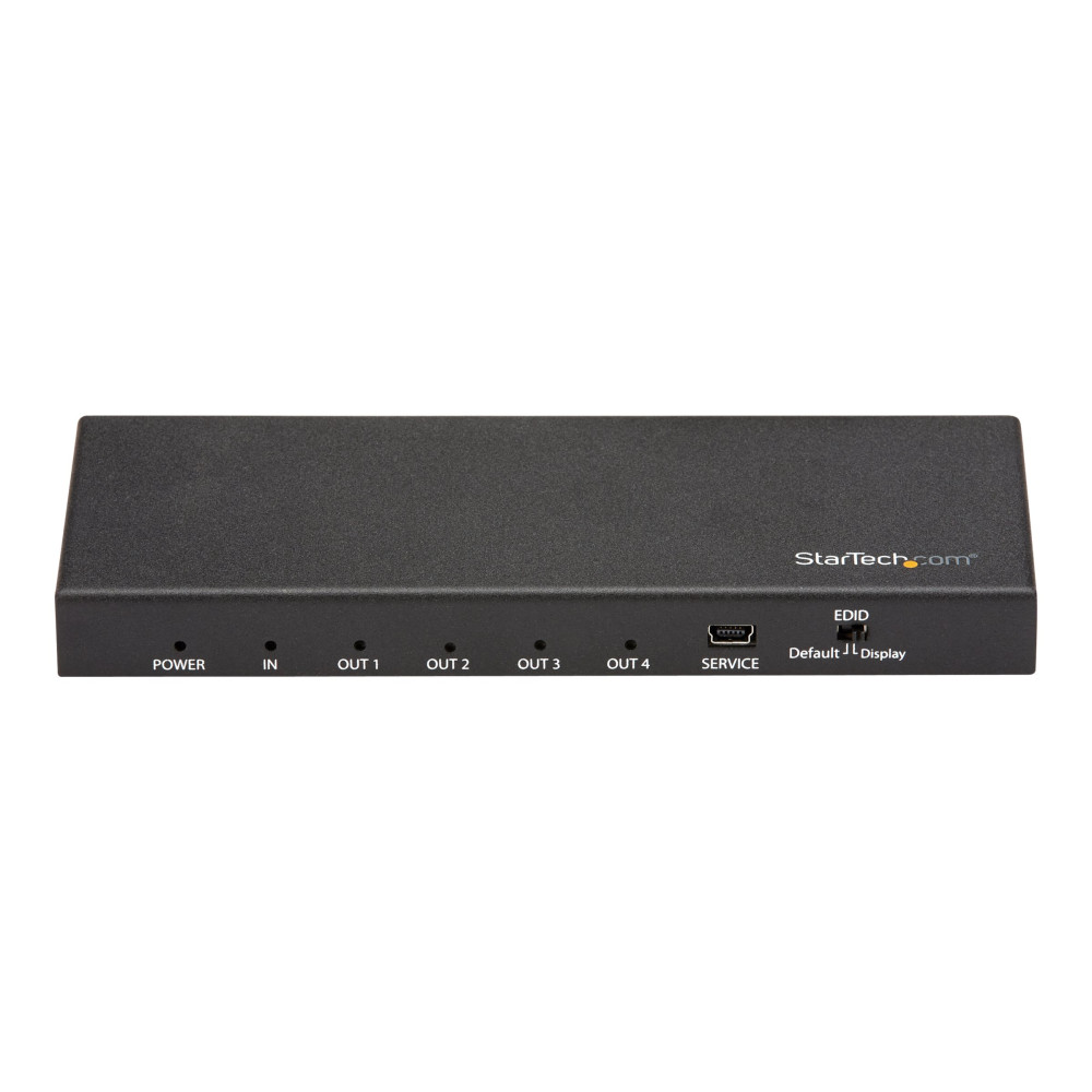 StarTech ST124HD202 4 PORT HDMI SPLITTER - 4K 60HZ - 1X4 WAY HDMI 2.0 SPLITTER 2YR - Image 1