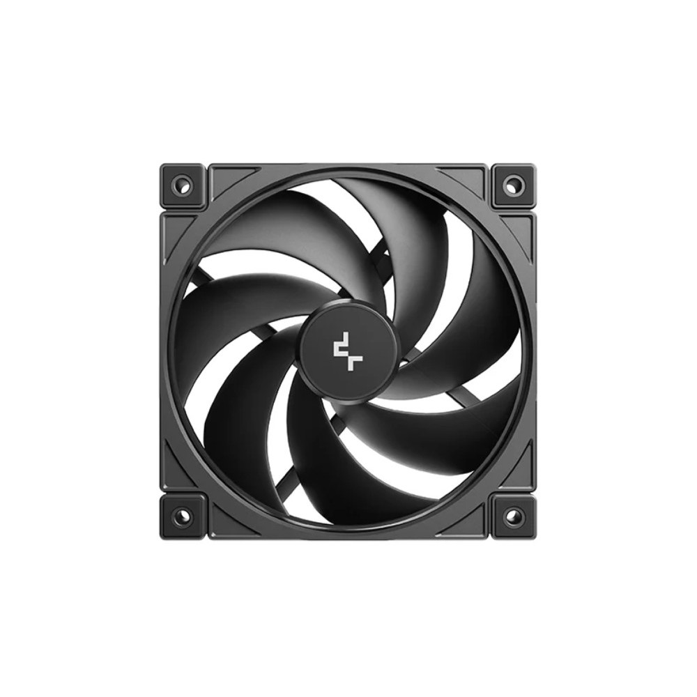 DEEPCOOL R-FD12V2-BKNPN1-G FD12 v2 120mm Performance Integral Blade Silent Ring Case Fans, 4-pin PWM, 500~2500 RPM, Hydro Bearing - Image 1