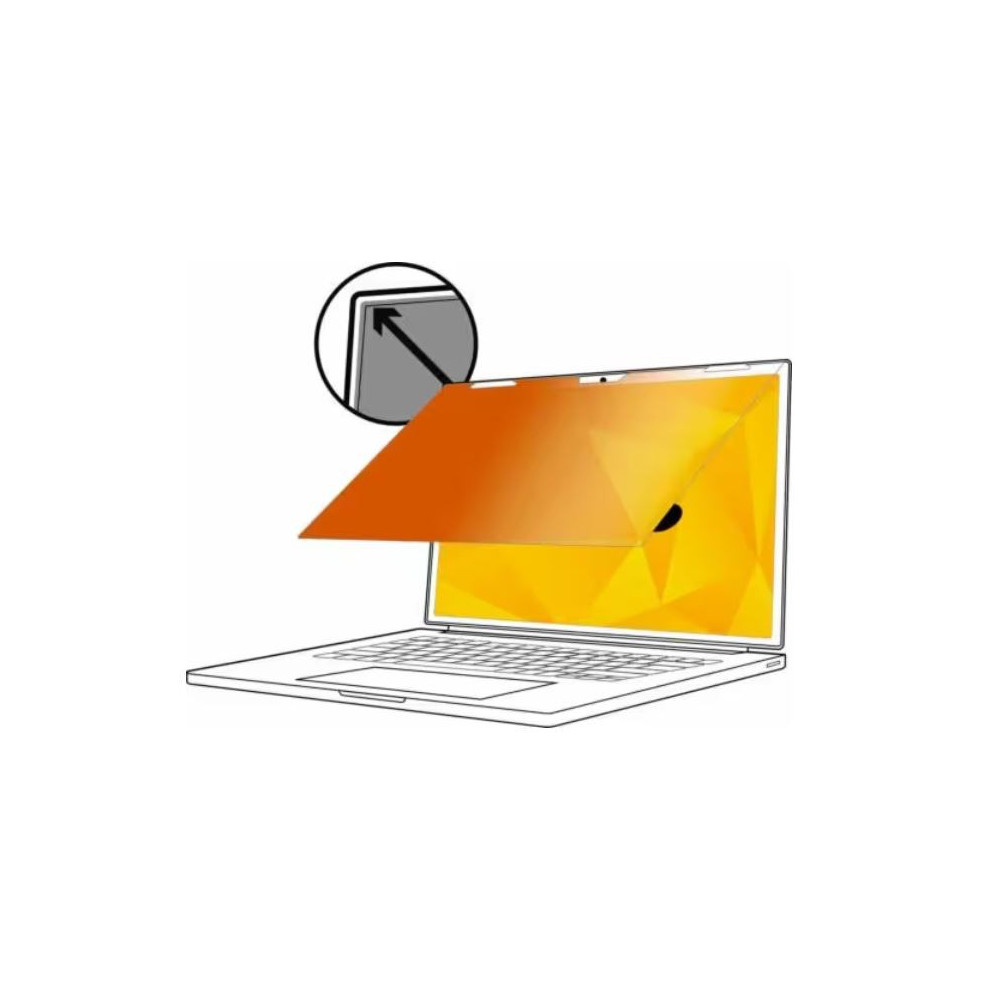 3M 7100207031 GF133W1B Gold Privacy Filter - Image 1
