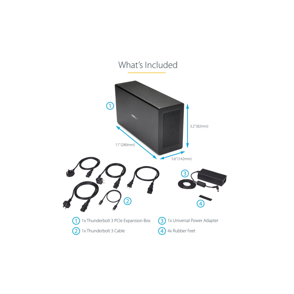 StarTech TB31PCIEX16 T/BOLT 3 PCIE EXPANSION CHASSIS W/ DISPLAYPORT - PCIE X16 2YR - Image 3