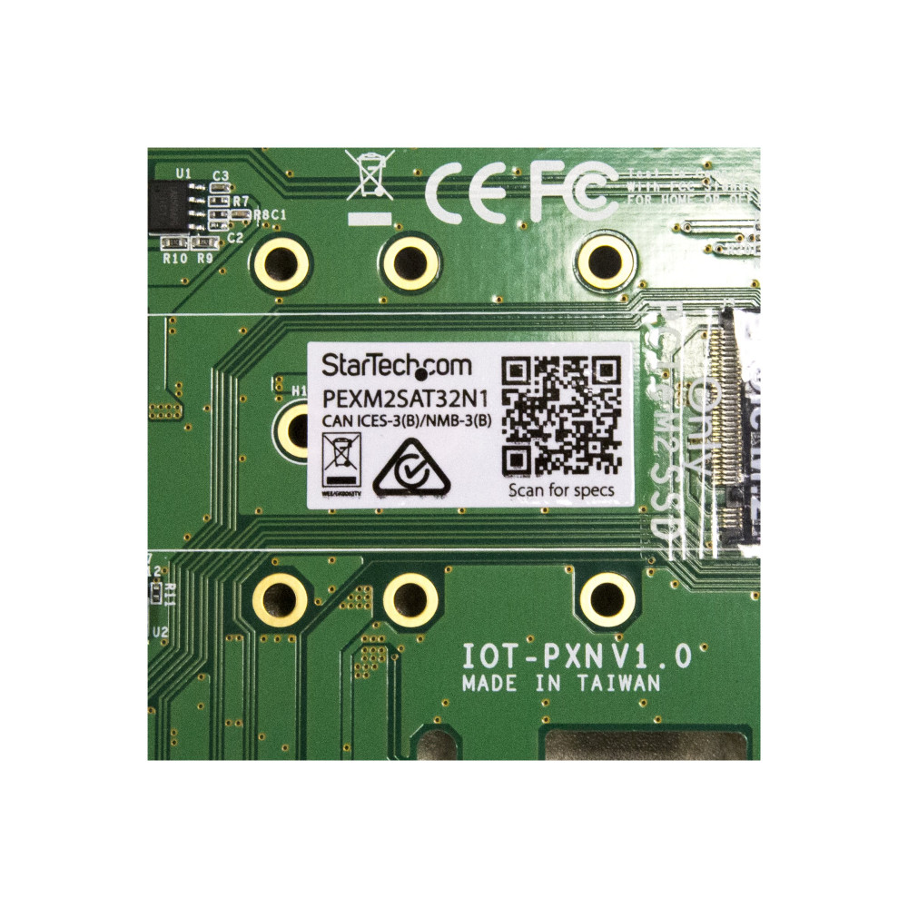 StarTech PEXM2SAT32N1 3 PORT M.2 SSD ADAPTER CARD, PCIe(NVME), SATA M.2 (2), 2YR - Image 7