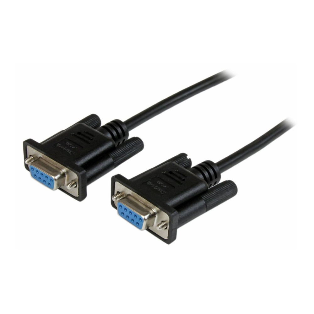 StarTech SCNM9FF1MBK 1M BLACK DB9 RS232 SERIAL NULL MODEM CABLE F/F, LTW - Image 3