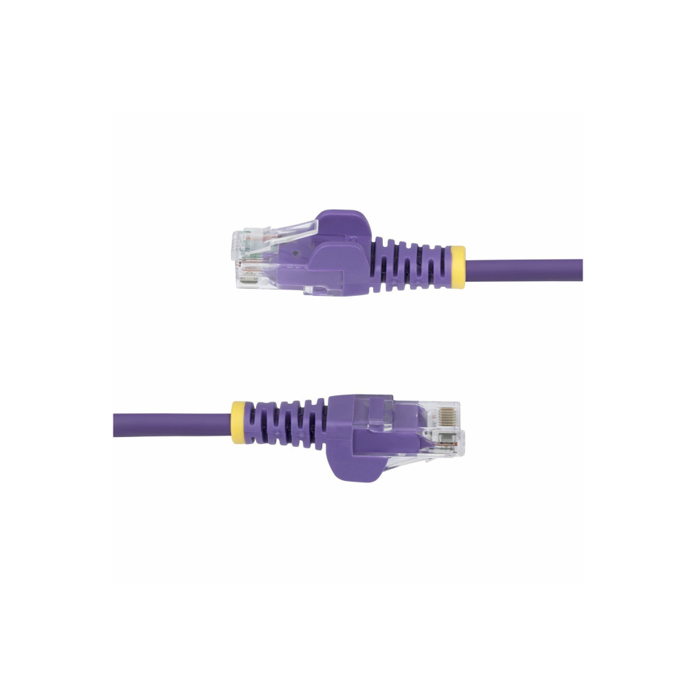 StarTech N6PAT200CMPLS 2m Purple Slim CAT6 Ethernet Cable, Snagless, 28AWG, LSZH, LTW - Image 1
