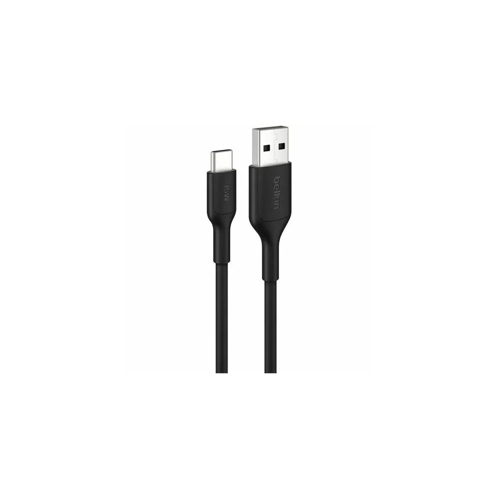Belkin CAB021FQ0MBK BoostCharge 15 cm USB-C/USB-A Data Transfer Cable - Cable for iPhone, MacBook - First End: 1 × USB Type A - Male - Second End: 1 × USB Type C - Male - Black