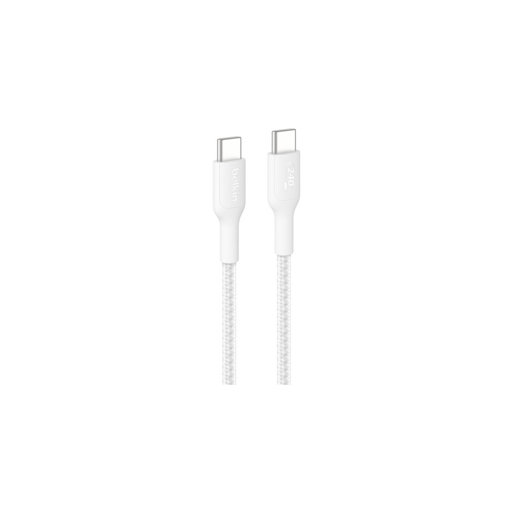 Belkin CAB025FQ3MWH BoostCharge Pro 3 m USB-C Data Transfer Cable - White