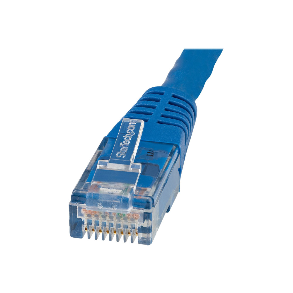 StarTech C6PATCH2BL 2FT CAT6 ETHERNET CABLE - BLUE CAT 6 GIGABIT ETHERNET WIRE -250MHZ 100W POE R - Image 2