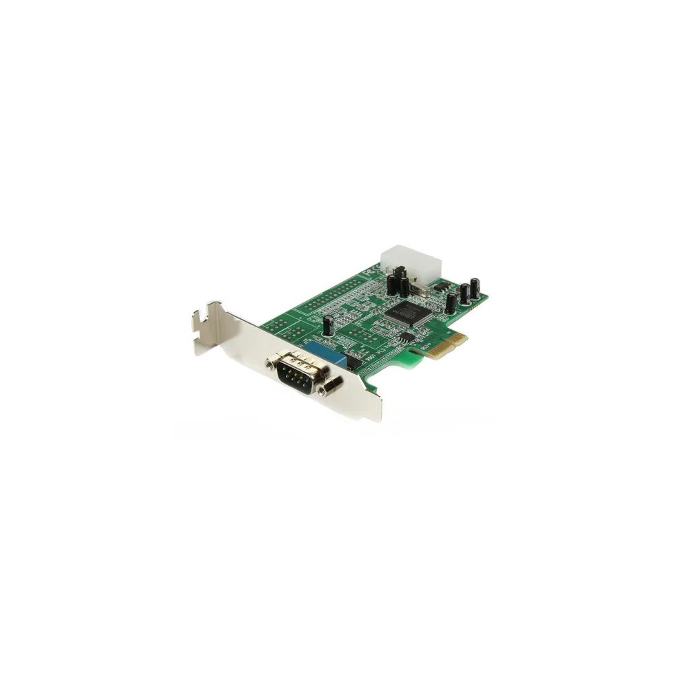 StarTech PEX1S553LP 1-port PCI Express RS232 Serial Adapter Card - PCIe Serial DB9 Controller Card 16550 UART - Low Profile - Windows/Linux - 1 port PCI Express RS232 serial controller card w/16550 UART/ASIX MCS9922CV-AA - Bi-directional speeds 921.6Kbps/