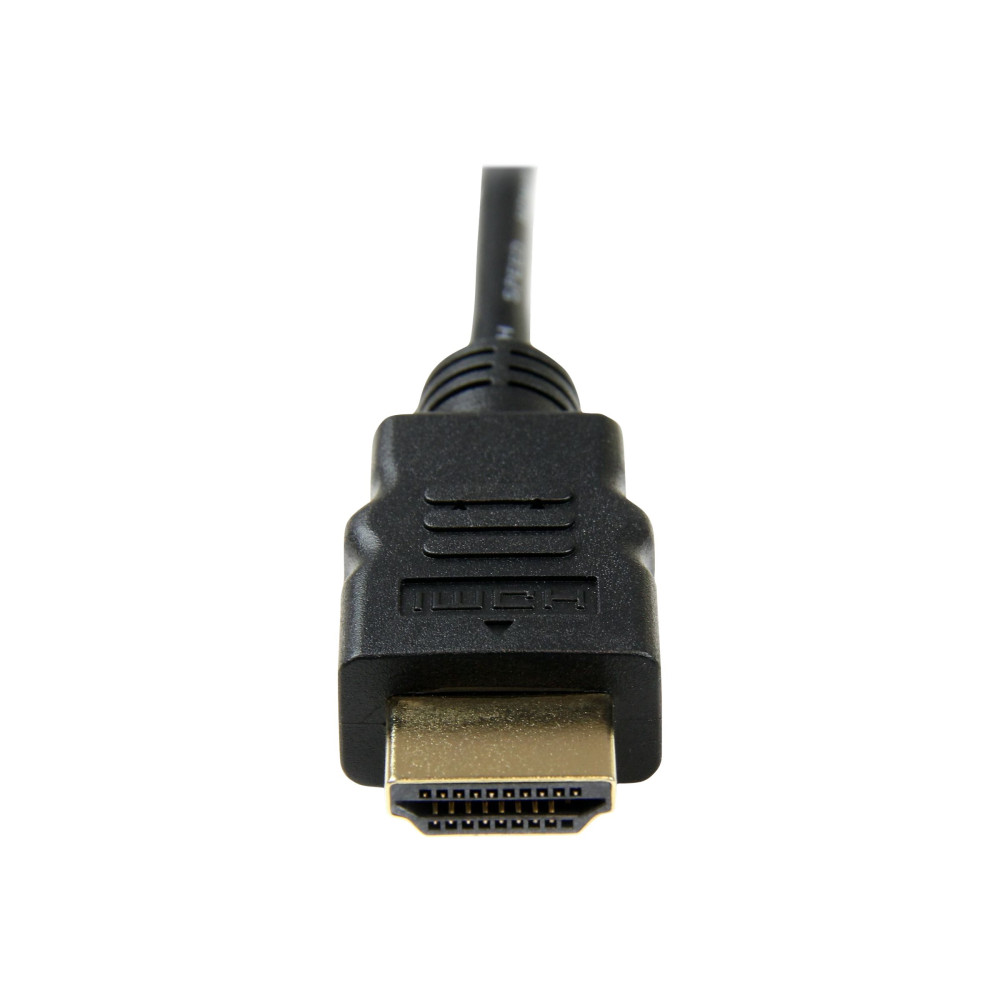 StarTech HDADMM1M 1M HDMI 1.4 TO MICRO HDMI ADAPTER CABLE WITH ETHERNET, BLACK, LTW - Image 2