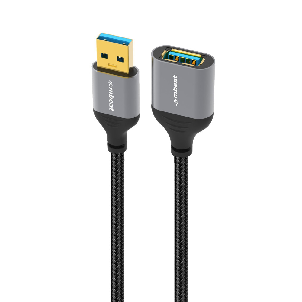 MBEAT MB-XCB-UMUF18 Tough Link 1.8m USB 3.0 to USB 3.0 Extension Cable Plug-and-Play Adaptive Practicality Speed: 5Gbps Package Weight: 96g - Image 1
