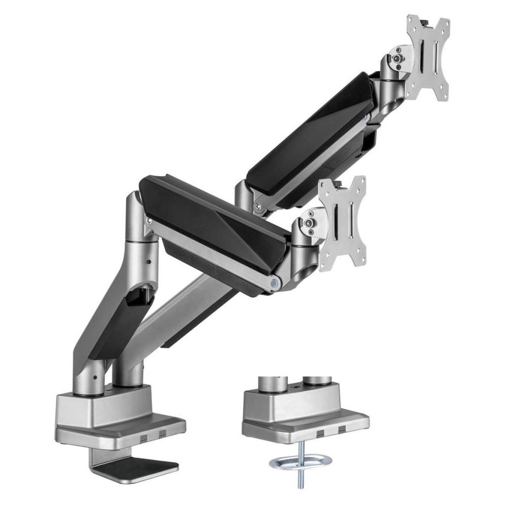 MBEAT ACA-HMA-DGS01Y activiva Heavy Duty Dual Monitor Screen Gas Spring Monitor Arm Support:For monitors 17'-35'', each up to15kg. Integrated 180° Rotation - Image 1