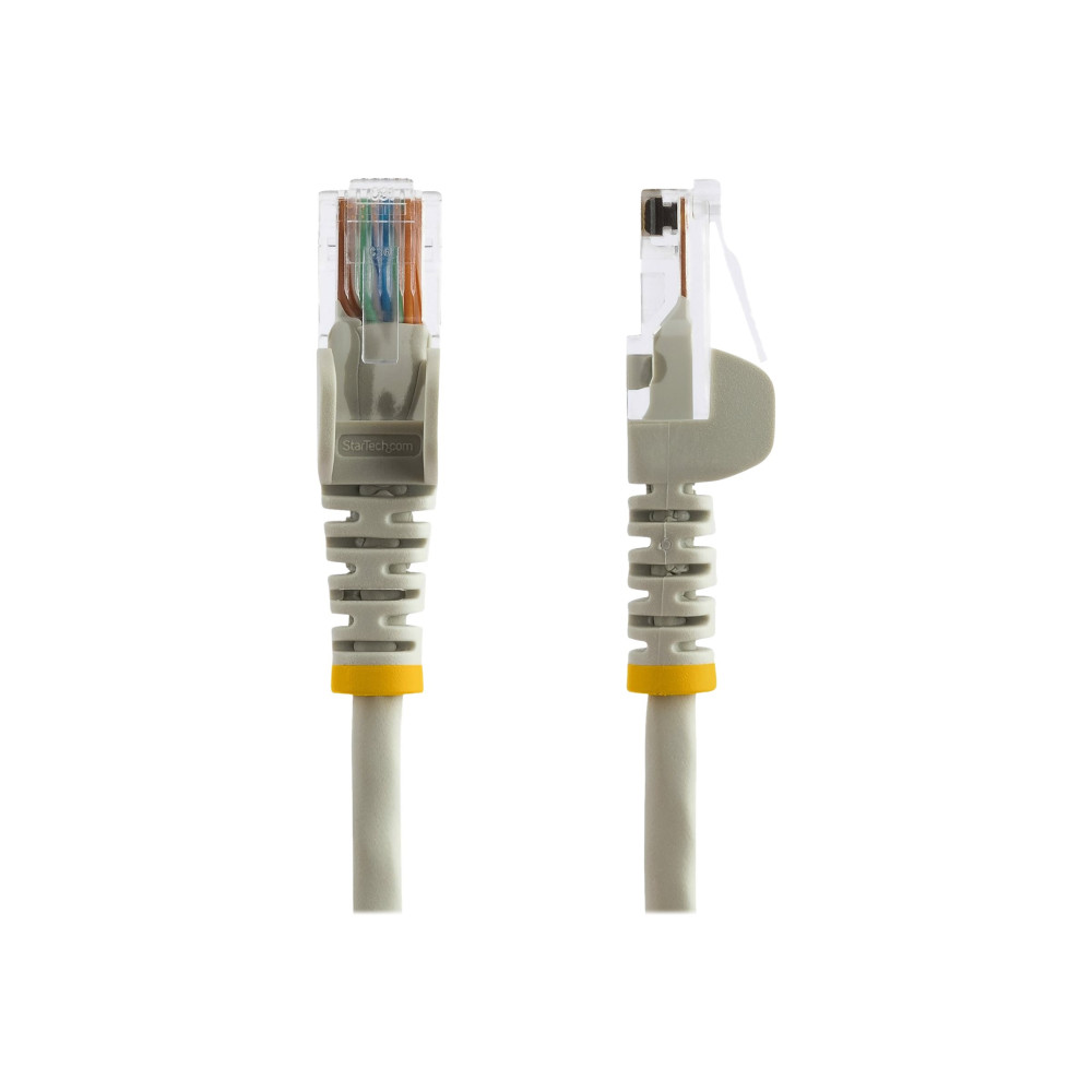 StarTech 45PAT2MGR CAT5E PATCH CABLE WITH SNAGLESS RJ45 CONNECTORS - 2M, GRAY - Image 2