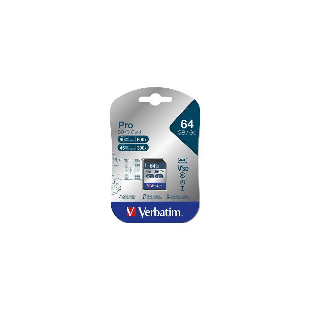 Verbatim 47022 Pro SDXC 64GB UHS-l - Image 2