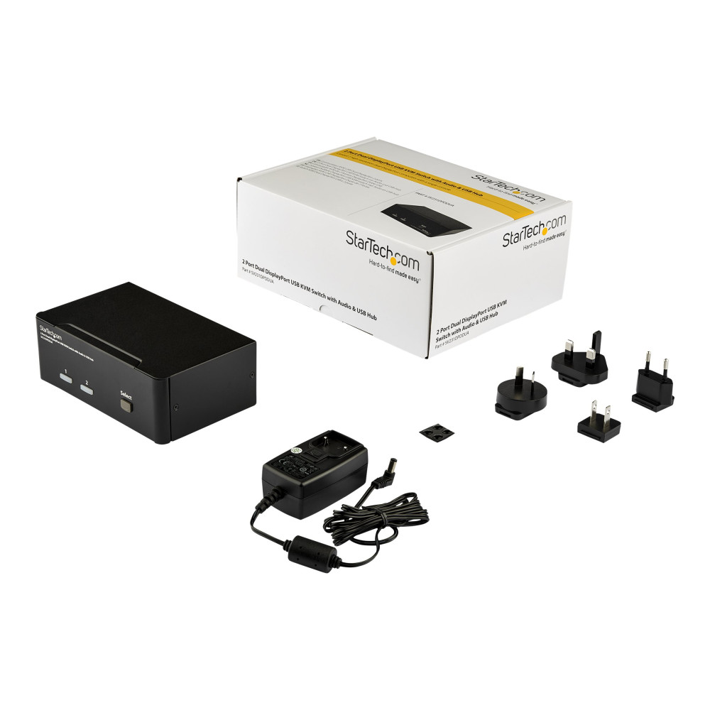 StarTech SV231DPDDUA 2 PORT DUAL DISPLAYPORT KVM SWITCH, USB, AUDIO, HOTKEY, NO CABLE, 3YR - Image 5