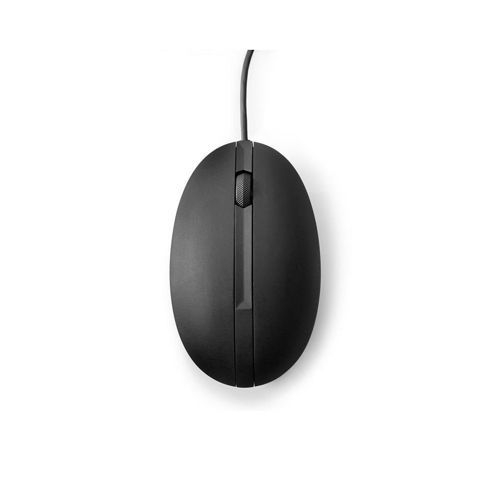 HP 9VA80AA Wired Desktop 320M Mouse 1200dpi 3 Botton Wired USB-A Connector Optical Red Sensor 1.8M Cable Length Black 1YR WTY - Image 1
