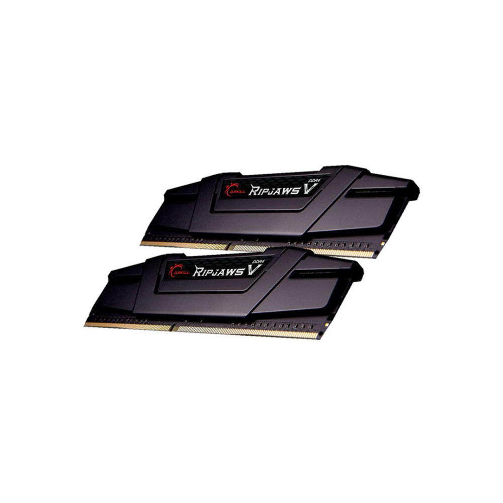 G.SKILL F4-3200C16D-16GVKB 16GB (2 x 8GB)/ PC4-25600 / DDR4 3200 Mhz/ Timings 16-18-18-38/ Voltage 1.35V/ RipjawsV - Image 1