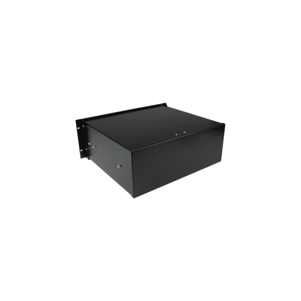 StarTech 4UDRAWER 4U Black Steel Storage Drawer for 19in Racks and Cabinets - 4U Black Sliding Rack Storage Drawer - Add a rugged 4U storage drawer to any standard 19in server rack or cabinet - rackmount drawer - 4u drawer - rackmount storage -  - Image 2