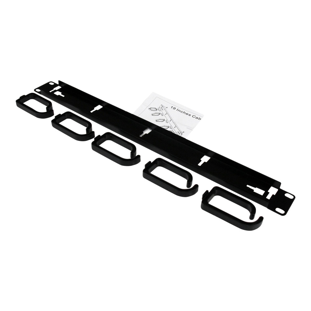 StarTech CABLMANAGER2 1U 19" RACKMOUNT CABLE MGMT PANEL-D RING WIRE MGMT 2YR - Image 4