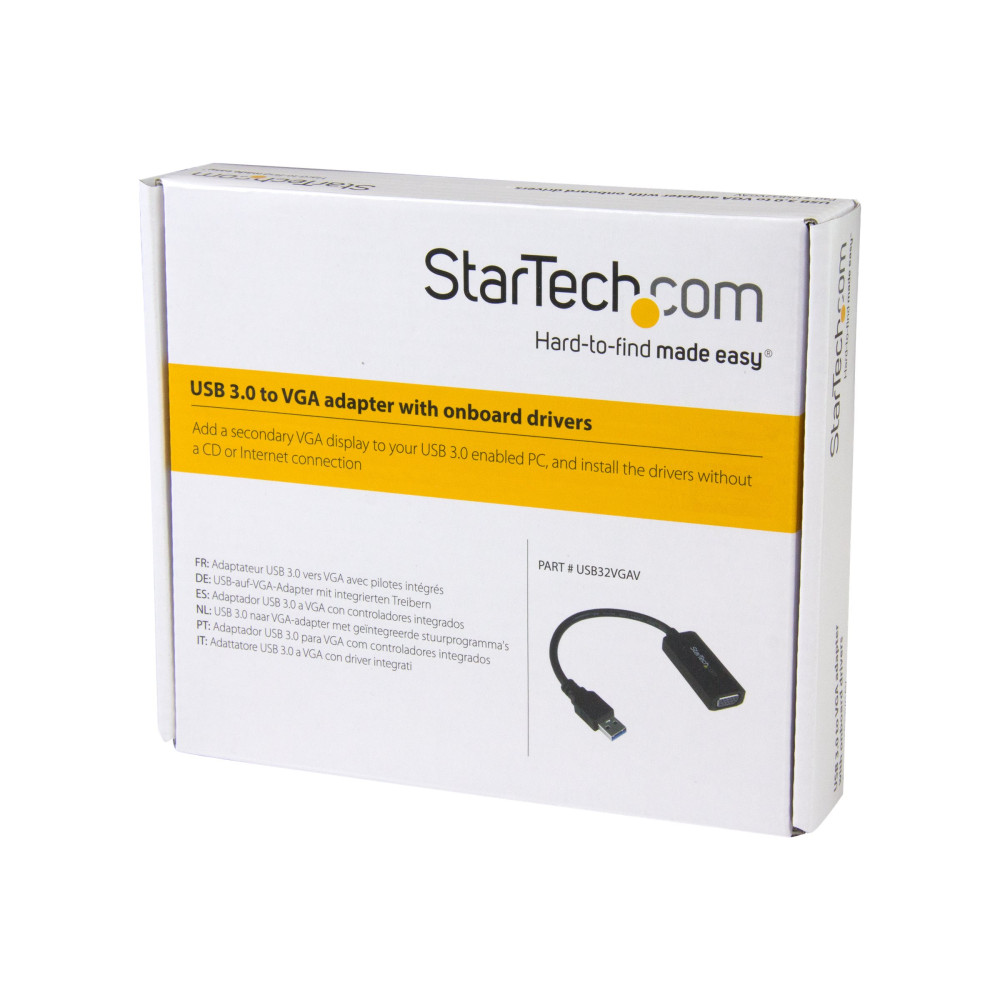 StarTech USB32VGAV USB TO VGA EXTERNAL GRAPHICS CARD W ON-BOARD DRIVER INSTALL 2YR - Image 5