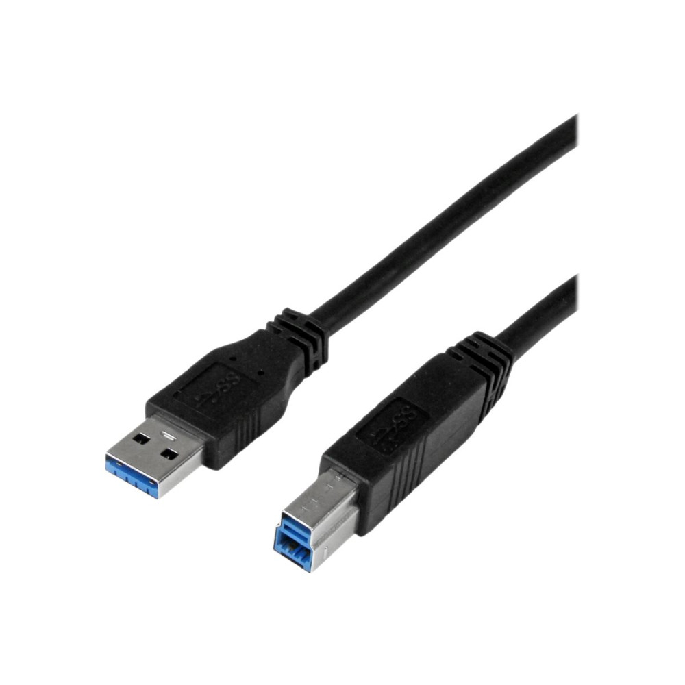 StarTech USB3CAB1M 1M USB 3.0 A TO USB 3.0 B CABLE, M/M, LTW - Image 2