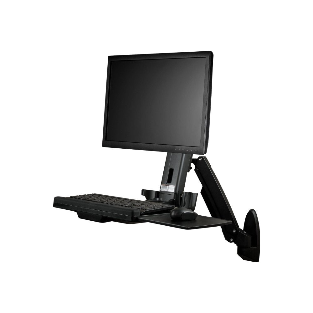 StarTech WALLSTS1 WALL MOUNT WORKSTATION VESA MONITOR - ADJUSTABLE STANDING DESK 2YR - Image 1