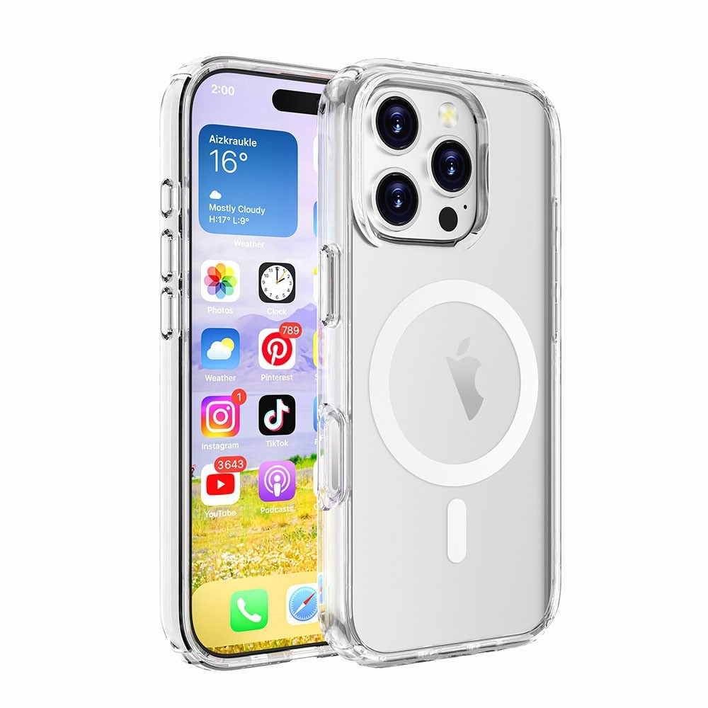 Ultimake MOBCRAIP16PRO Shockproof Transparent Magsafe Cover Case for iPhone 16 Pro - Image 2
