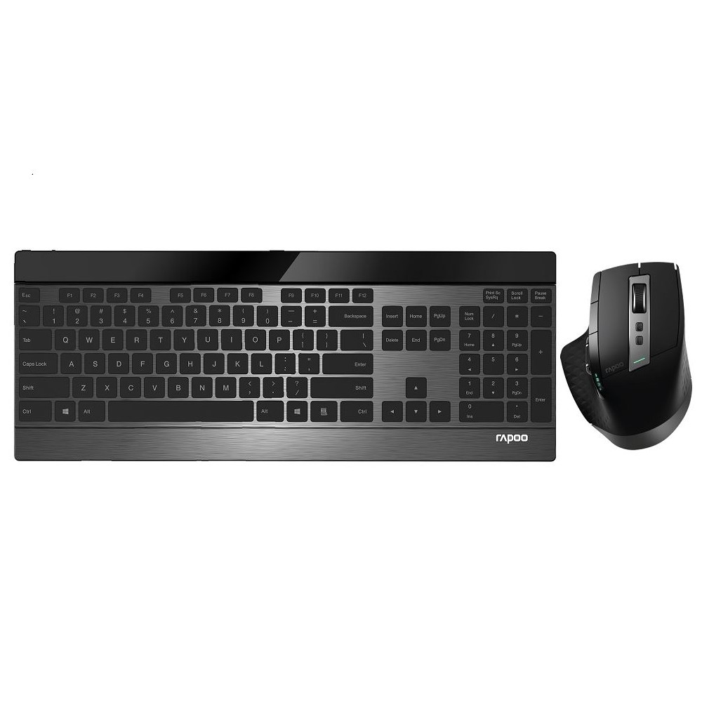 Rapoo 9900M Multi-mode Wireless Ultra-slim Keyboard & Mouse - Bluetooth 4.0, 2.4G Multi-Mode Switch, Ultra-Slim Keys, Adjustable DPI - Image 1