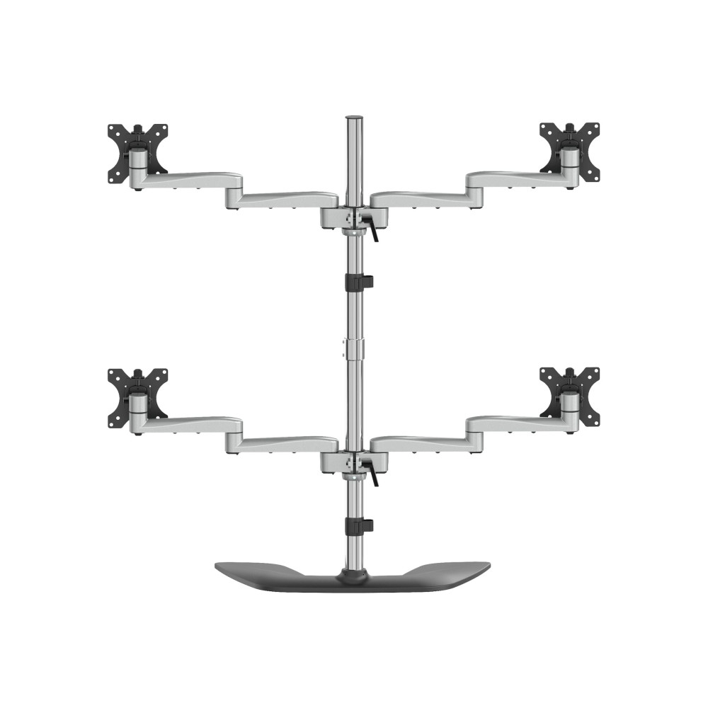 StarTech ARMQUADSS QUAD MONITOR STAND - ADJUSTABLE 32" VESA DESKTOP MONITOR MOUNT 5YR - Image 4