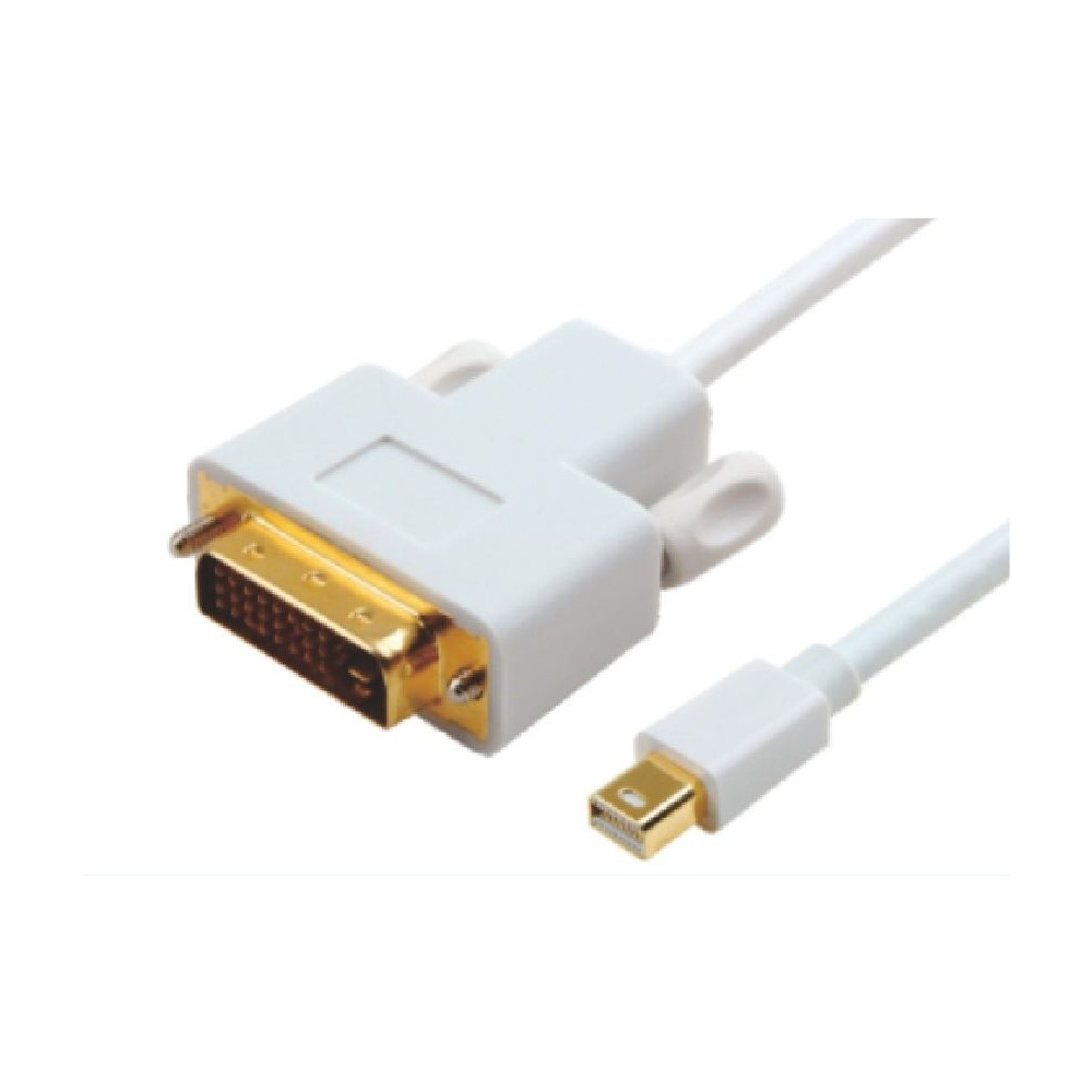 Astrotek AT-MINIDPDVI-2 Mini DisplayPort DP to DVI Cable 2m - 20 pins Male to 24+1 pins Male 32AWG Gold Plated - Image 1