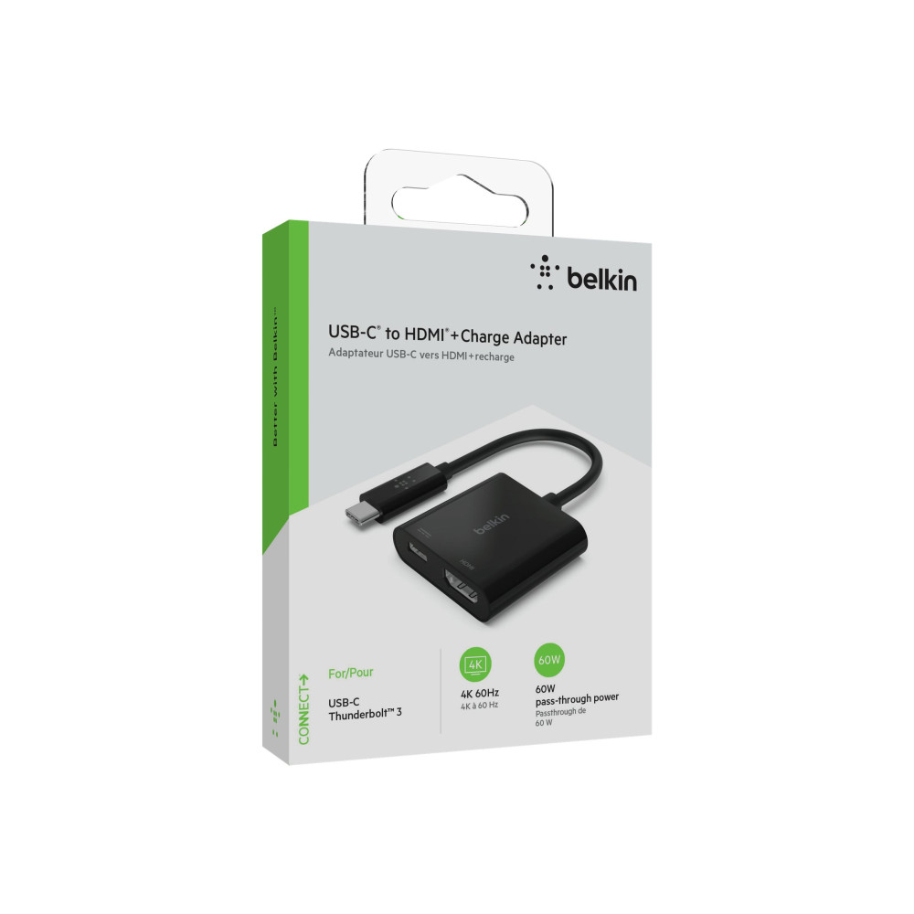 Belkin AVC002BTBK USB-C TO HDMI + CHARGE ADAPTER, BLACK - Image 2