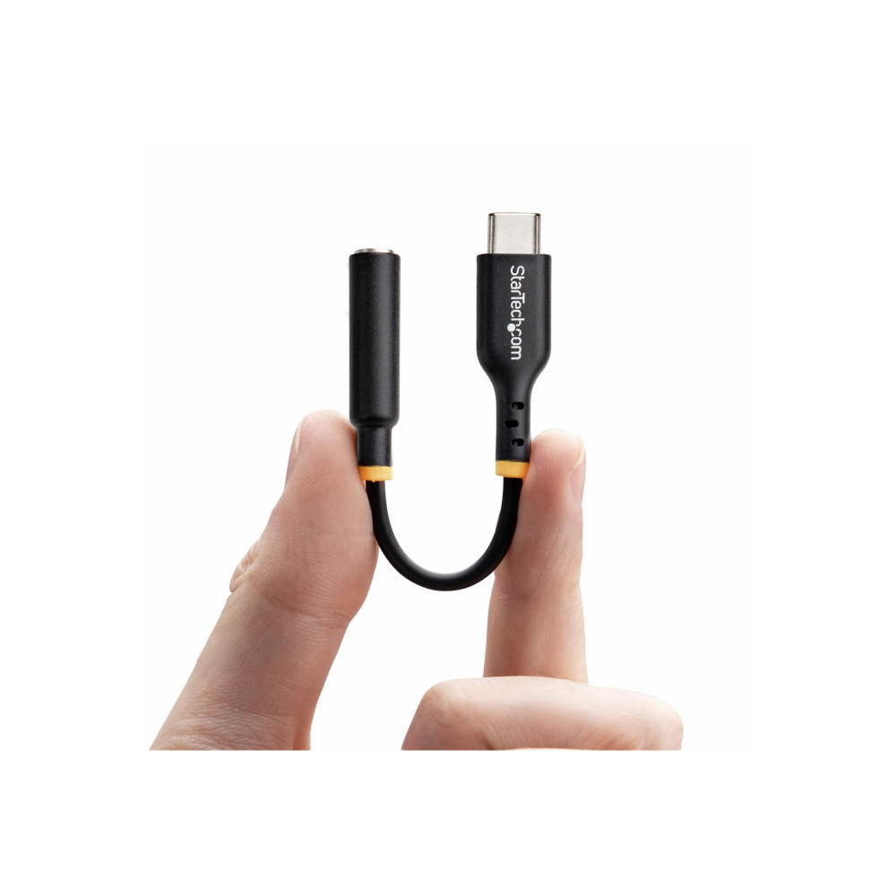 StarTech USBCAUDIO2 USB-C AUDIO ADAPTER TO 3.5MM TRRS JACK, HEADPHONE AUX DONGLE, 2 YR - Image 7