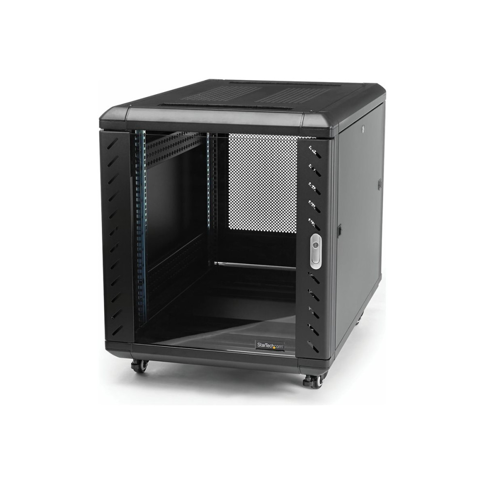 StarTech RK1536BKF 4-POST 15U RACK CABINET, 19" HALF-HEIGHT NETWORK RACK - Image 1