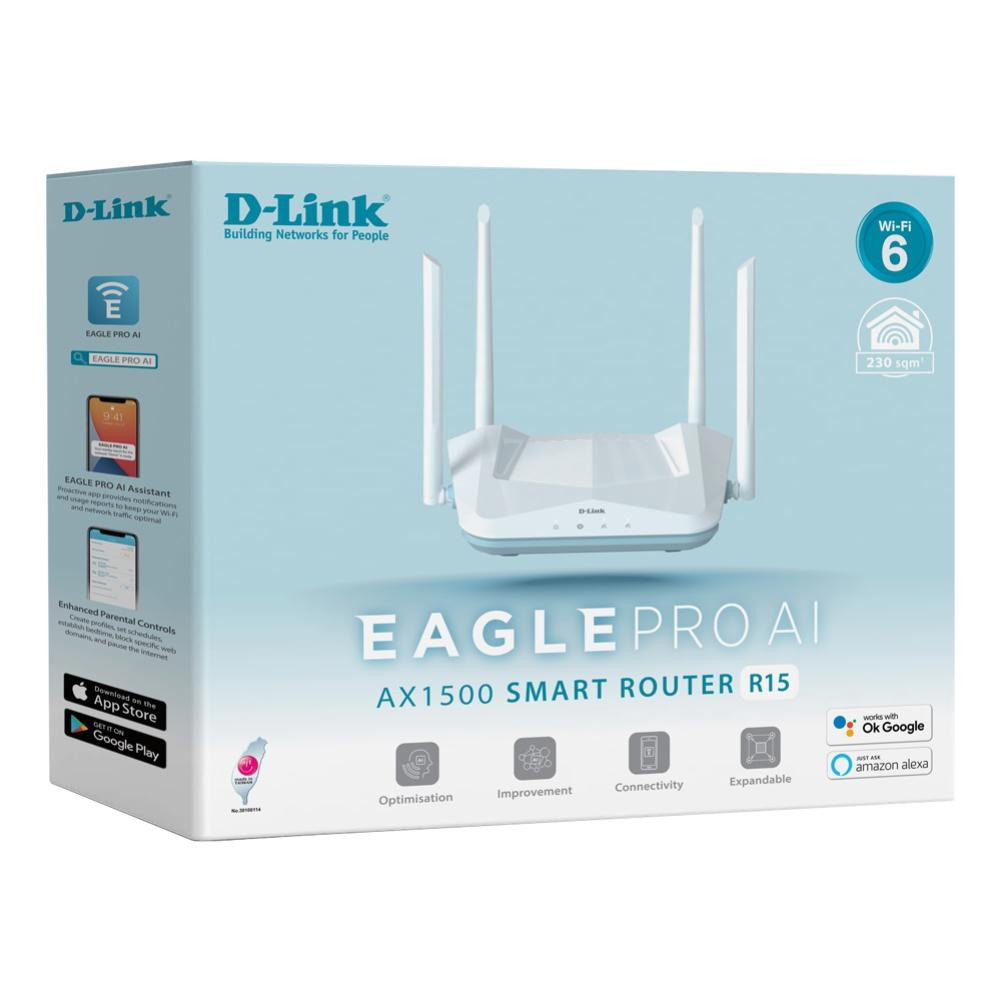 D-Link R15 Eagle PRO AI AX1500 Smart Router - Image 1