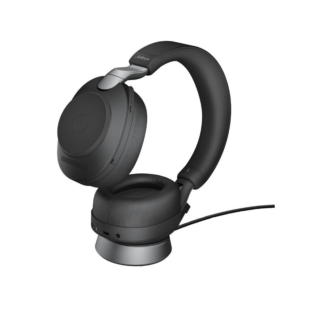 Jabra 28599-989-899 WIRELESS EVOLVE2 85 UC STEREO BLUETOOTH ANC HEADSET + LINK 390C BT,USB-C - Image 1