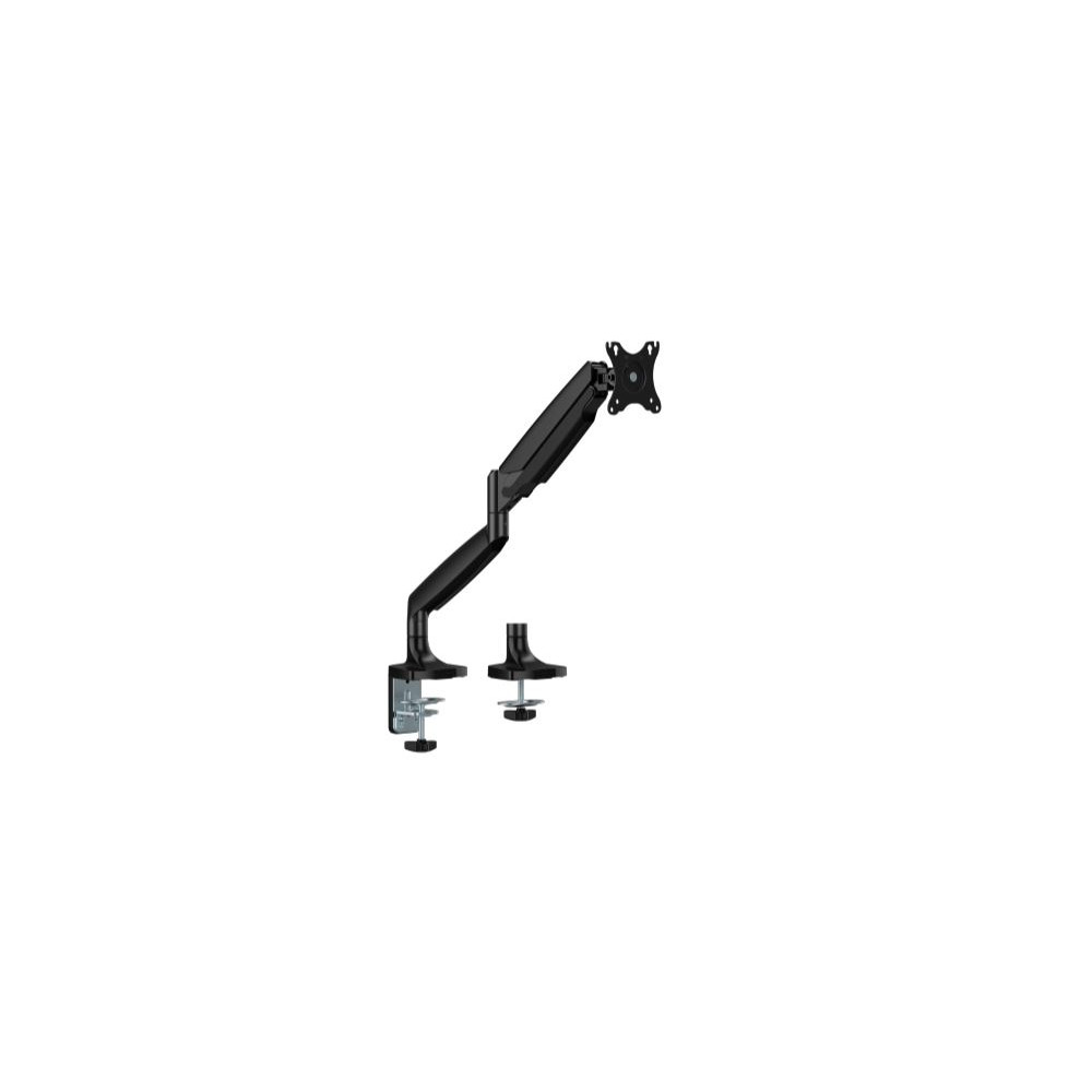 Brateck LDT82-C012-BK LDT82-C012 Single Screen Heavy-Duty Gas Spring Monitory Arm For most 17'~45' Monitors, Matte Black - Image 1