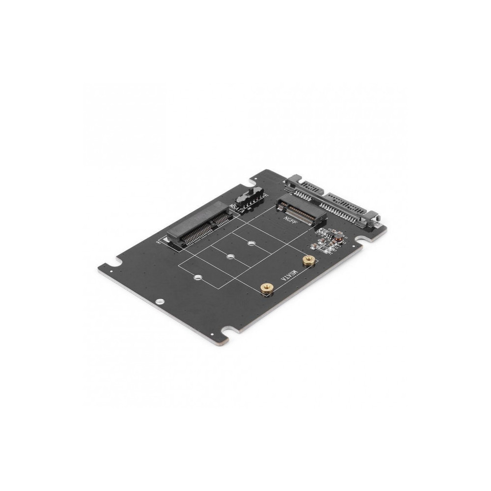 Simplecom SA207 mSATA + M.2 (NGFF) to SATA 2 In 1 Combo Adapter - Image 1