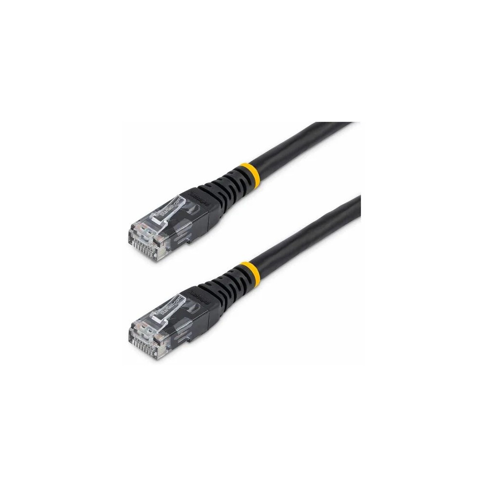 StarTech C6PATCH10BK 10FT CAT6 ETHERNET CABLE - BLACK CAT 6 GIGABIT ETHERNET WIRE -250MHZ 100W POE - Image 1