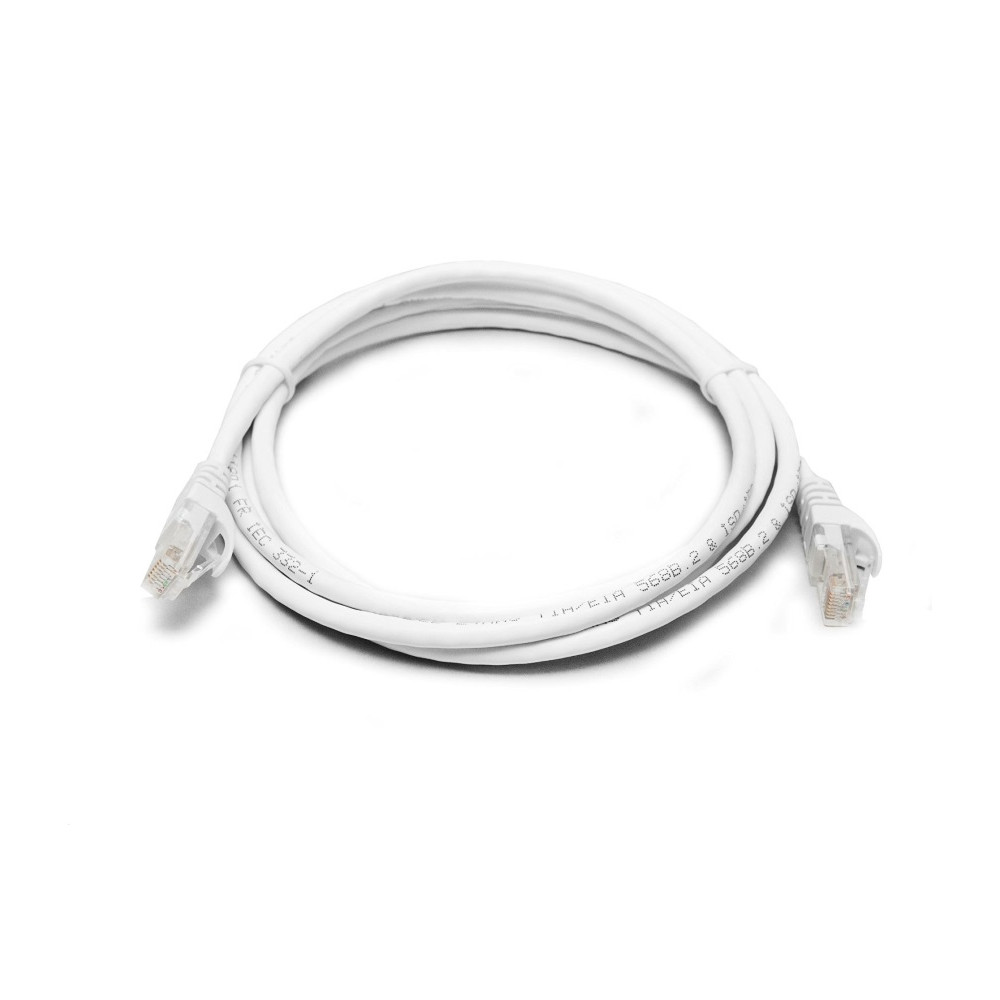 8ware PL6A-2WH CAT6A Cable 2m - White Color RJ45 Ethernet Network LAN UTP Patch Cord Snagless - Image 1