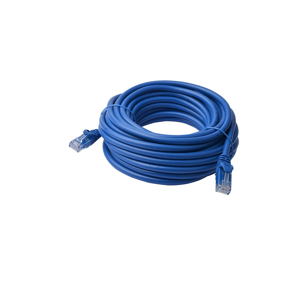 8ware PL6A-50BLU CAT6A Cable 50m - Blue Color RJ45 Ethernet Network LAN UTP Patch Cord Snagless - Image 1