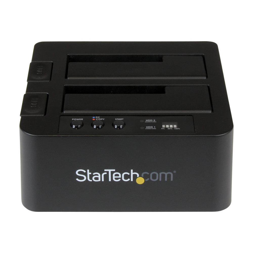 StarTech SDOCK2U313R USB 3.1 (10GBPS) HDD DUPLICATOR DOCK - 2.5" & 3.5" SATA SSD/HDDS, 2YR - Image 2