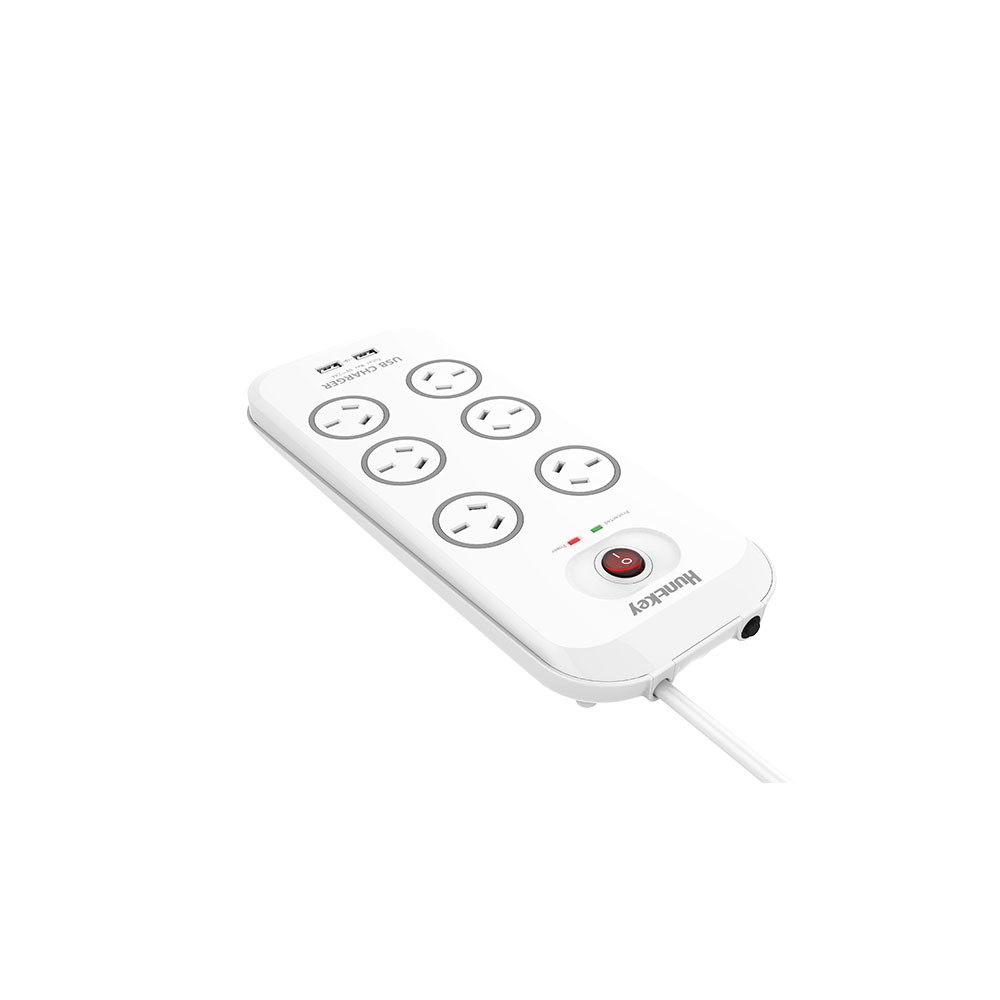 Huntkey PSUHUNSAC607 6-Outlet Surge Protector with 2 USB Charging Outlets (SAC607) - Image 10