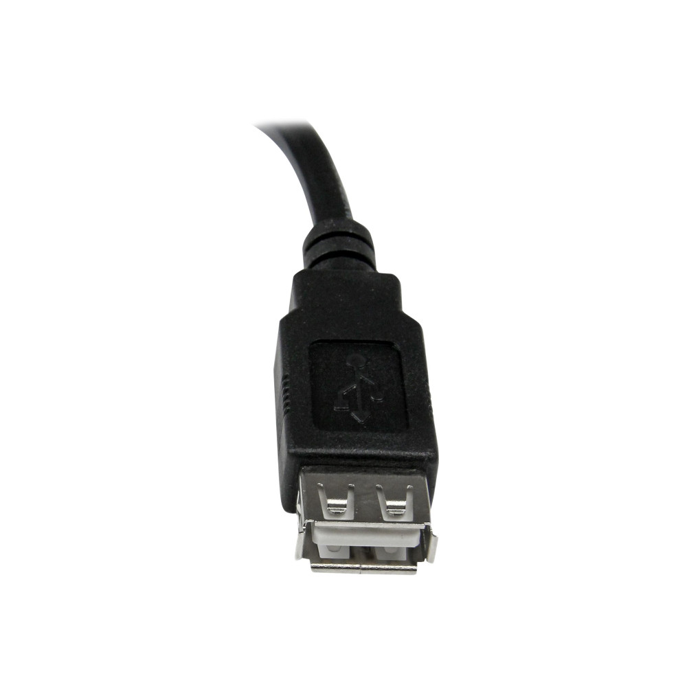 StarTech USBEXTAA6IN 0.15M USB2.0 A TOA EXTENSION CABLE, M/F, BLACK, LTW - Image 1