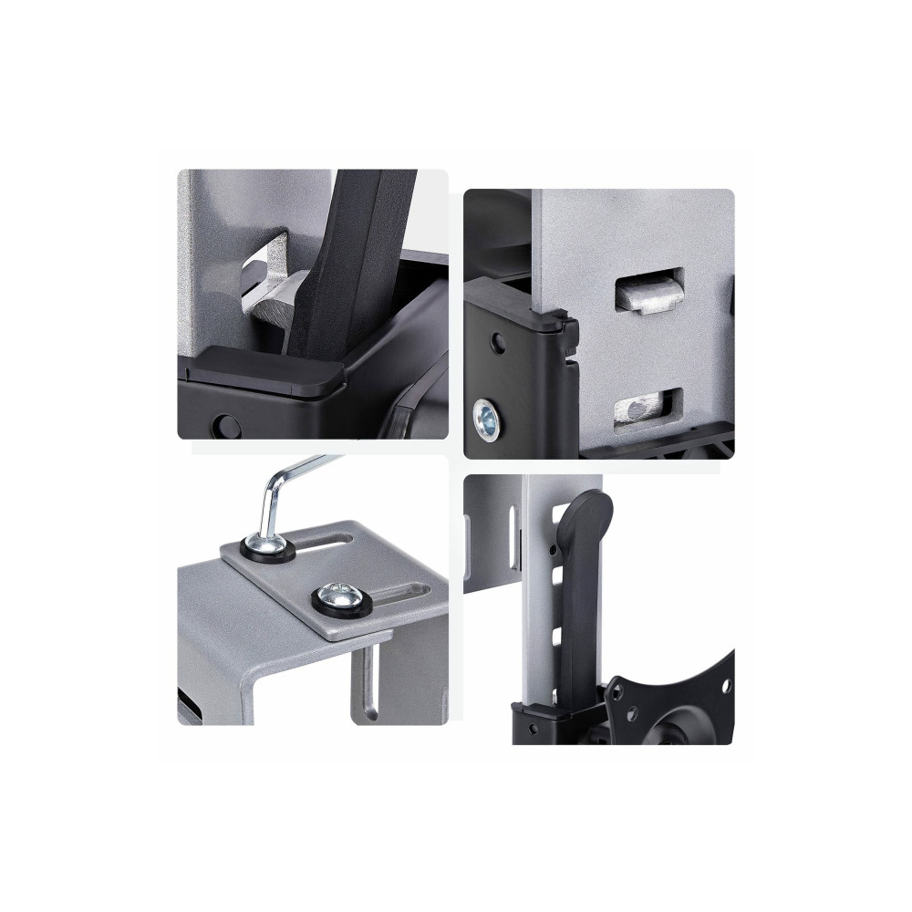 StarTech ARMCBCLB CUBICLE MONITOR MOUNT - CUBICLE WALL SINGLE MONITOR HANGER - UP TO 34" (17.6L - Image 10
