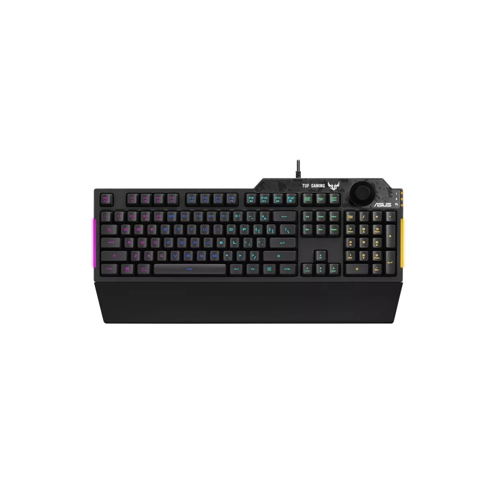 ASUS TUF GAMING K1 RA04 RGB Keyboard, Volume Knob, 19 Key Rollover, Spill Resistance, Programmable Keys - Image 1