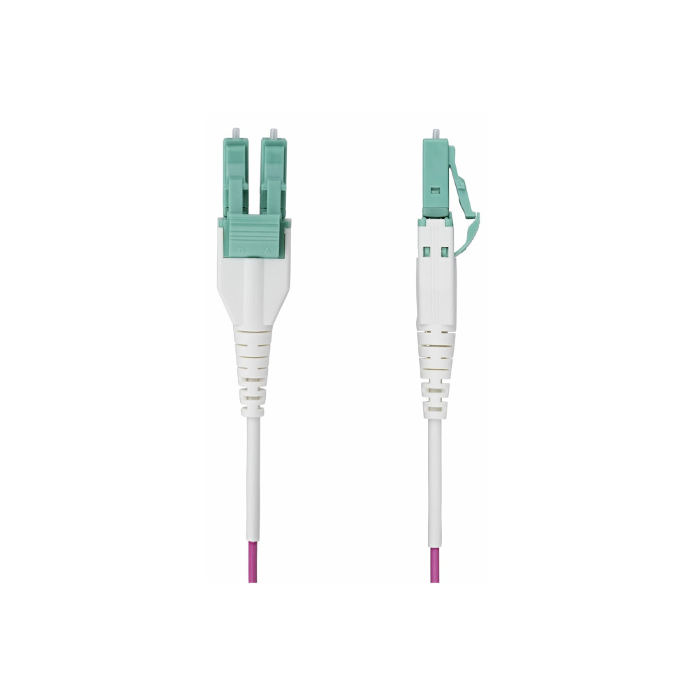 StarTech OM4RLCLC15M 15M (49.2FT) LC/LC (UPC) OM4 MULTIMODE FIBER OPTIC CABLE, LTW - Image 3