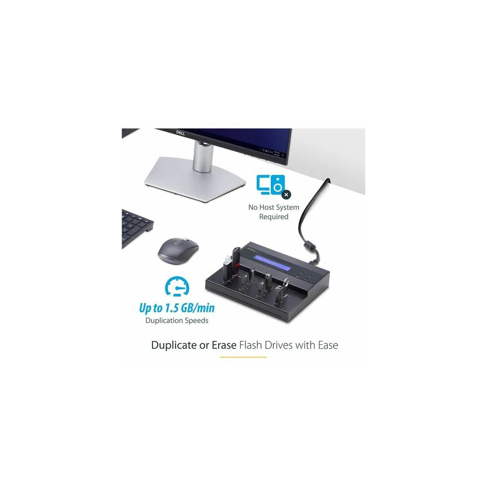 StarTech USBDUPE17 1:7 USB THUMB DRIVE DUPLICATOR AND ERASER FOR FLASH DRIVES, 2YR - Image 3