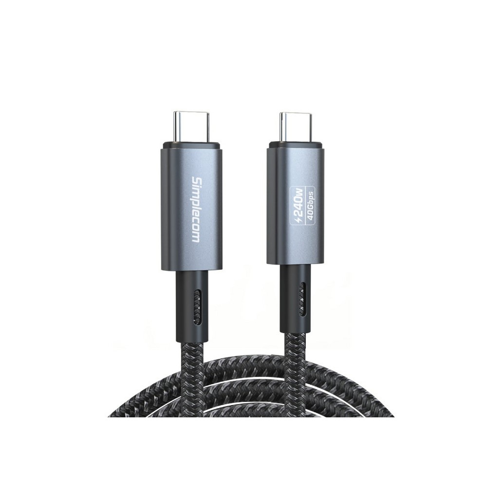 Simplecom CA615 USB-C to USB-C Cable USB4 40Gbps 5A 240W PD3.1 8K@60Hz 1.5M - Image 1
