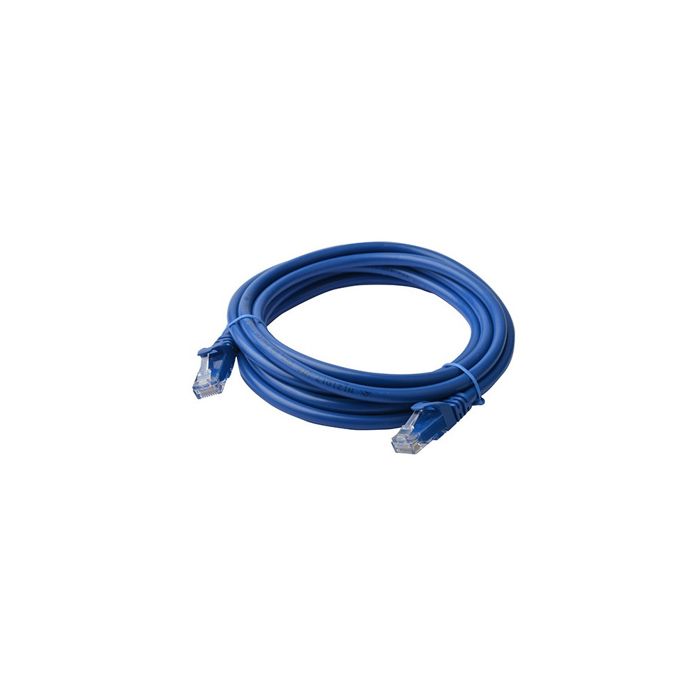 8ware PL6A-3BLU CAT6A Cable 3m - Blue Color RJ45 Ethernet Network LAN UTP Patch Cord Snagless - Image 1