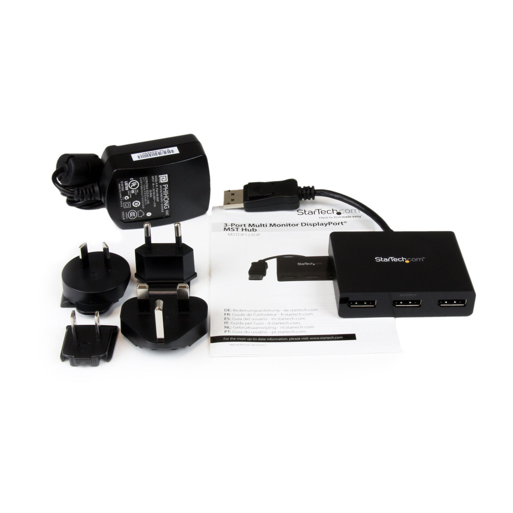 StarTech MSTDP123DP DP TO DP MULTI MONITOR SPLITTER - 3 PORT MST HUB 3YR - Image 2