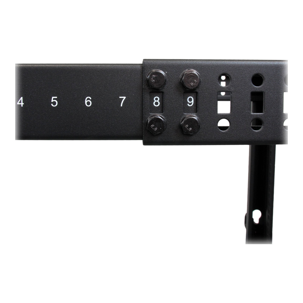 StarTech 4POSTRACK25U 19" 25U OPEN FRAME SERVER RACK, ADJUSTABLE DEPTH, ROLLING, 2YR - Image 7