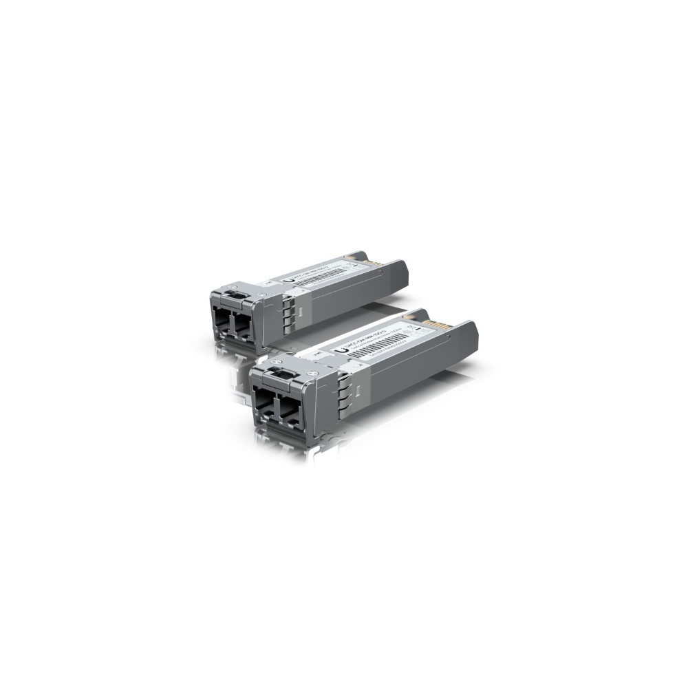Ubiquiti UACC-OM-MM-10G-D-2 UFiber 10Gbps Multi-Mode Optical Module, SFP+, 2-Pack(2 Connectors ), Duplex LC connector, Connection up to 300 m - Image 1